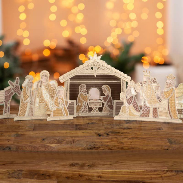 Freestanding Nativity Scene