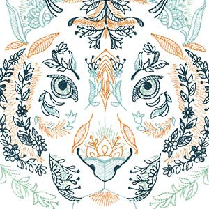 Wild Flora 2 by Mo's Art Design Studio