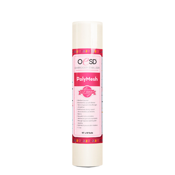 PolyMesh CutAway - White 15" x 10 yds