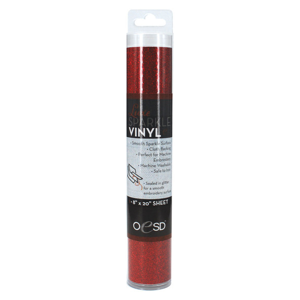 OESD Luxe Sparkle Vinyl Red