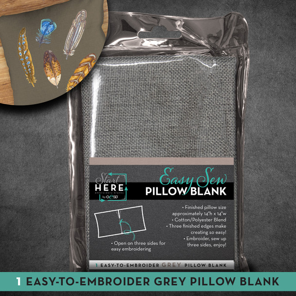 OESD Easy Sew Pillow Blank Grey