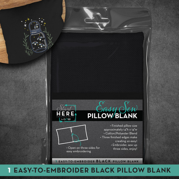 OESD Easy Sew Pillow Blank Black