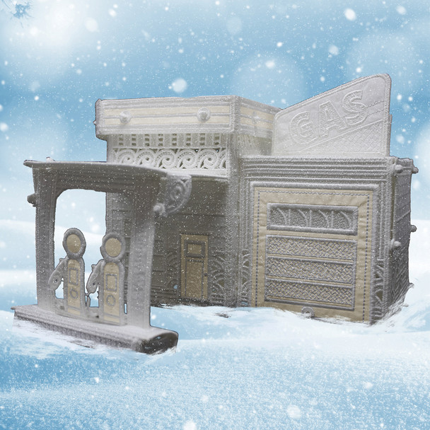 Freestanding Gas Station - Winter Village