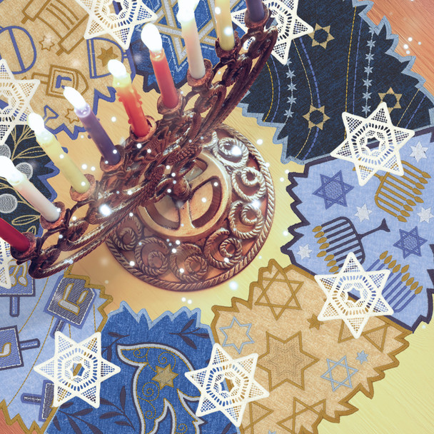 Freestanding Hanukkah Wreaths