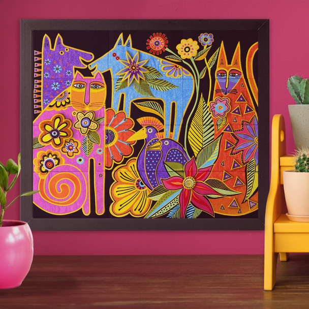 Kindred Creatures Tiling Scene by Laurel Burch