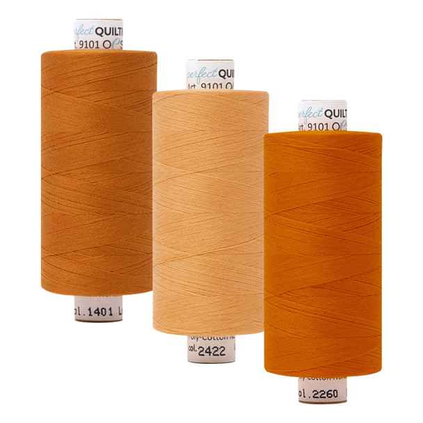 3 Pack Perfect Quilting Thread - The Oranges