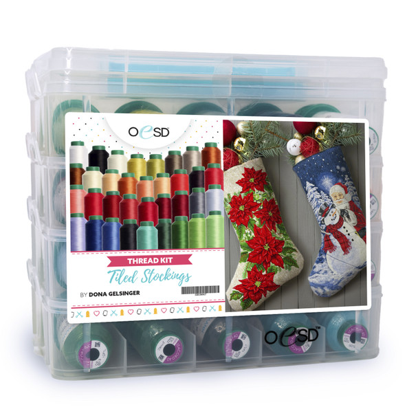 Dona Gelsinger Tiled Stockings Thread Kit