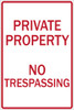 Private Property No Trespassing