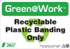 Recyclable Plastic Banding Only, Recycle Symbol