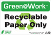 Recyclable Paper Only, Recycle Symbol