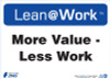 Lean At Work Sign, 10x14