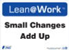 Lean At Work Sign, 10x14