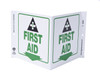 ZING 2520 Eco Safety V Sign, First Aid, 7Hx12Wx5D, Recycled Plastic