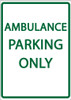 Eco Parking Sign, 18X12, EGP