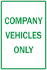 Company Vehicles Only Parking Sign