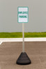 Zing "Employee Parking" Sign Kit Bundle, with Base and Post