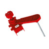 Ball Valve Lockout, Adjustable, Red, Large