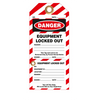 7356  Equipment Locked Out Tag with Perforated Stub