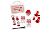 Lockout Kit, Plastic Box with handle, contains 2 locks