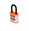 Lockout Safety Padlock, 700 Series, 1.5" Shackle, Keyed Different, Orange