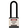 Lockout Safety Padlock, 700 Series, 3" Shackle, Keyed Alike, Black
