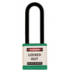 Lockout Padlock, Green, Keyed Different, 3" shackle