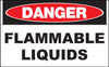 Danger Sign, Flammable Liquids, Aluminum