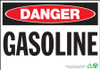 Danger Sign, Gasoline, Adhesive