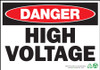 Danger Sign, High Voltage, Plastic