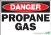 Danger Sign, Propane Gas, Aluminum