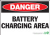 Danger Battery Charging Area  - Sign