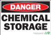 Danger Sign, Chemical Storage, Plastic