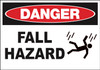 Danger Fall Hazard Sign