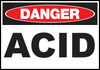 Danger Sign, Acid, Plastic