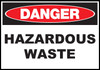 Danger Sign, Hazardous Waste, Plastic