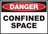 Danger Sign, Confined Space, Adhesive