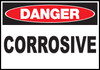 Danger Sign, Corrosive, Plastic