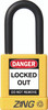 Recyclockout Safety Padlock, 1.5" Shackle, Keyed Different, Yellow