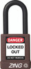Recyclockout Safety Padlock, 1.5" Shackle, Keyed Alike, Brown