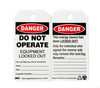 Eco Safety Tag, DANGER Do Not Operate, 5.75Hx3W, 10 Pack