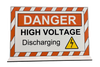 Electric Hybrid Vehicle Projecting Sign, High Voltage - Discharging