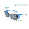 Z-Force 20-105 Eco-Friendly Lightweight Safety Glasses with Side Shields