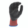 11-103 Z-Force Cut Glove, 18 Gauge ANSI A3 Red Bio-based fiber/HPPE shell, Bio-based PPU palm coated, Touchscreen