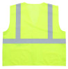 Z-Force V-220 lime high visibility breakaway mesh safety vest back view