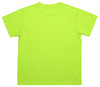 Z-Force lime high visibility recycled pocket t-shirt back view