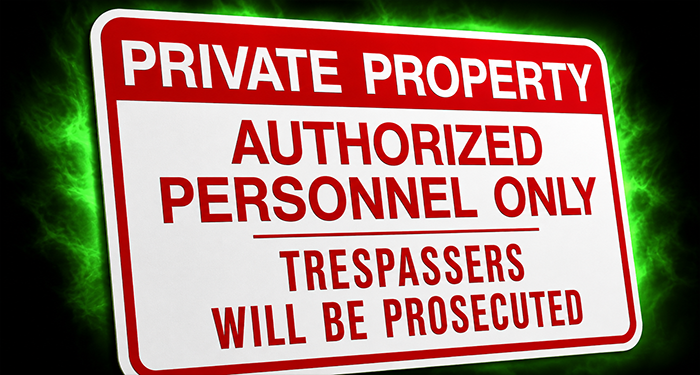 No Trespass Signs