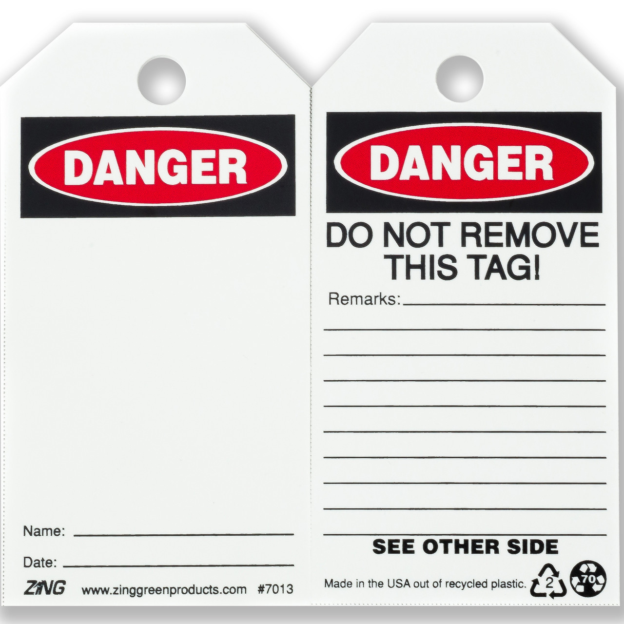 Eco Safety Tag, 10/Pack