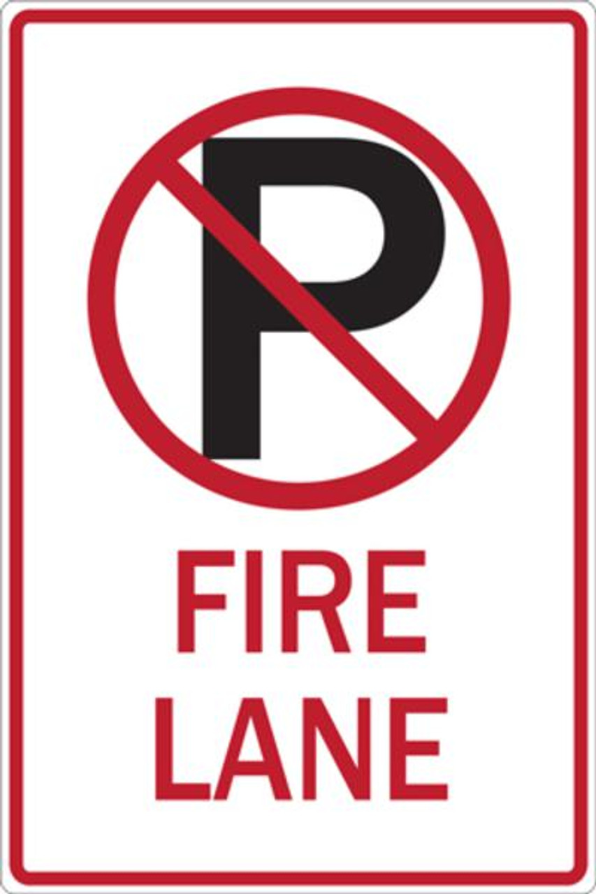 No Parking Symbol Fire Lane