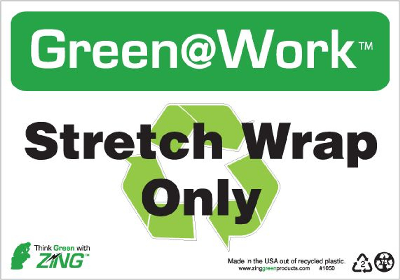 Stretch Wrap Only, Recycle Symbol