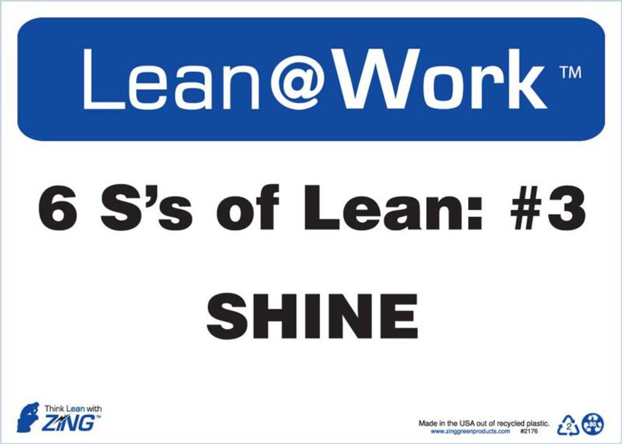 Lean At Work Sign, 10x14